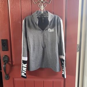 VS pink ultimate half zip